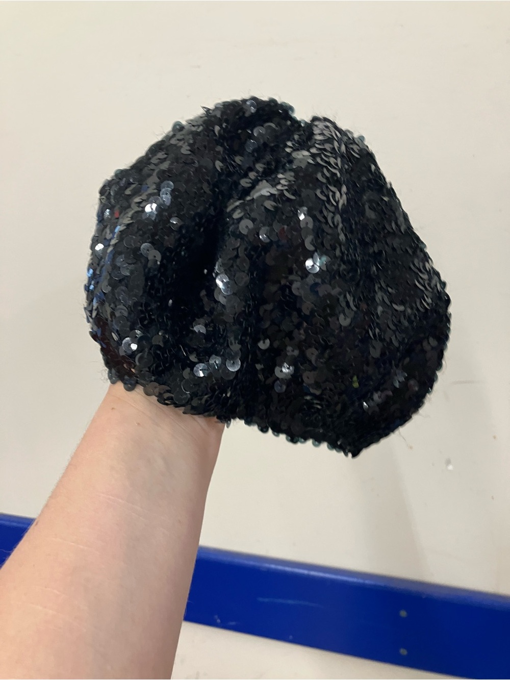 Black Sequin Beret